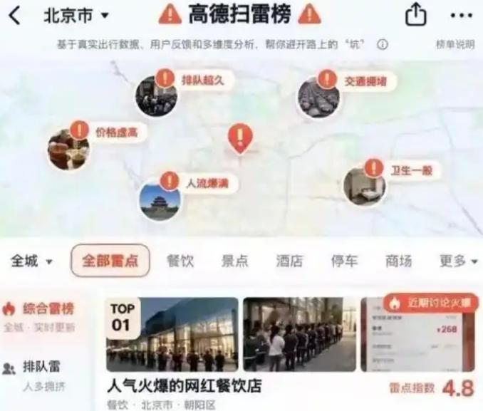 高德回应“扫雷榜”传闻：确有相关产品
 
据媒体报道，针对近期流传的“高德正在开