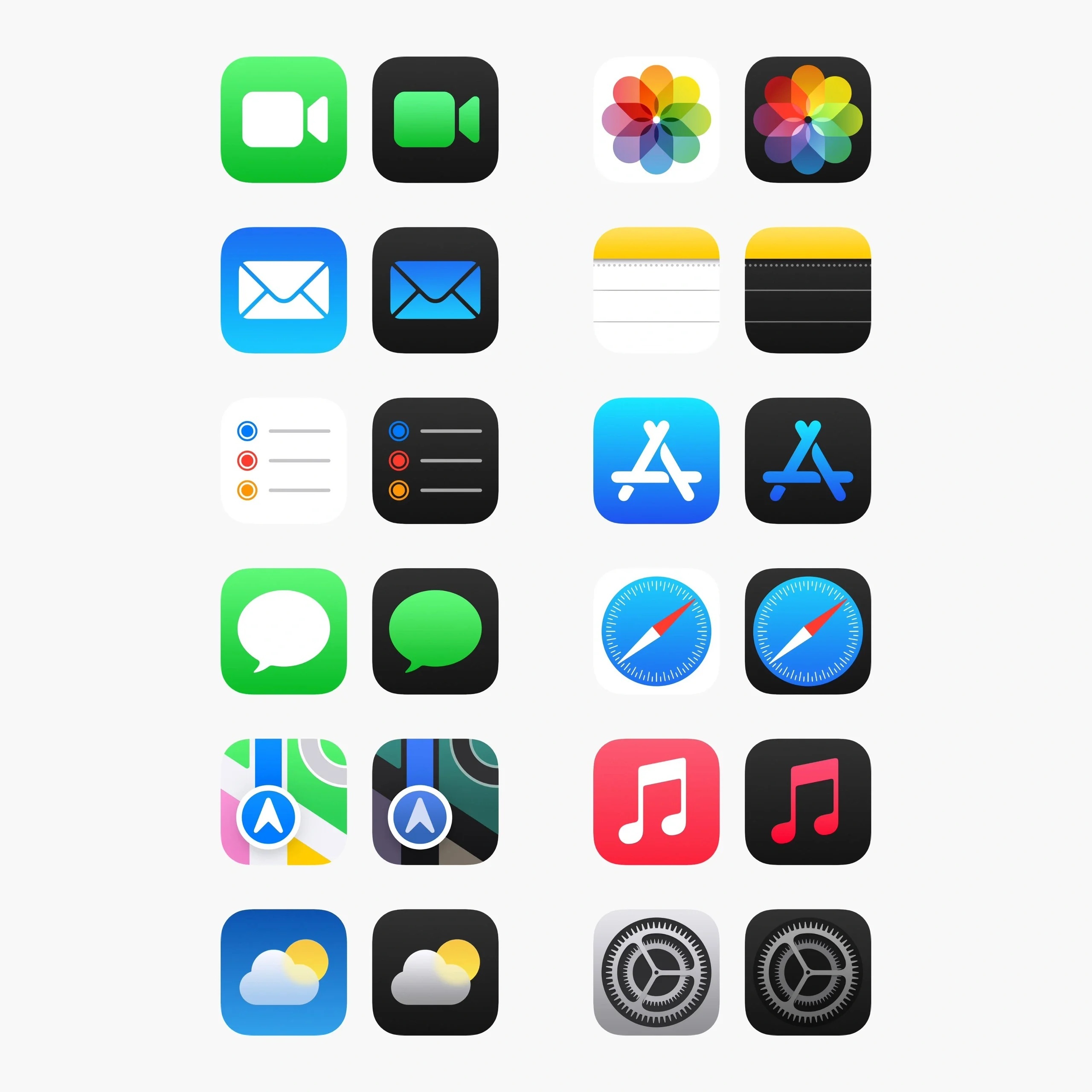 iPhone的浅色图标的深色图标哪个好看？我还是挺喜欢iOS18这个深色图标的[
