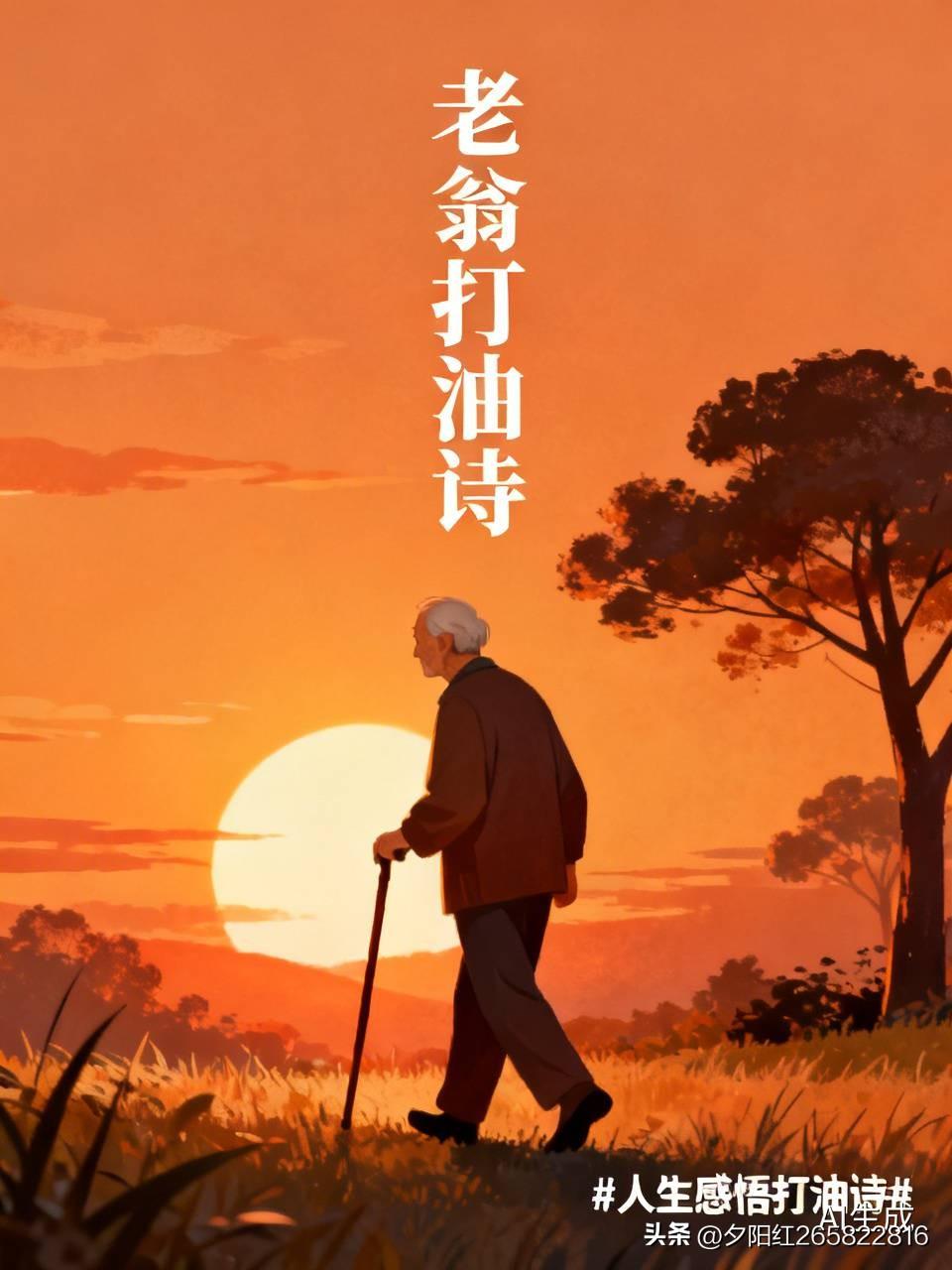 老翁打油诗
年过八十已成翁，
不再奔波为碎银。
晨起遛弯观晨景，
晚来品茶话平生