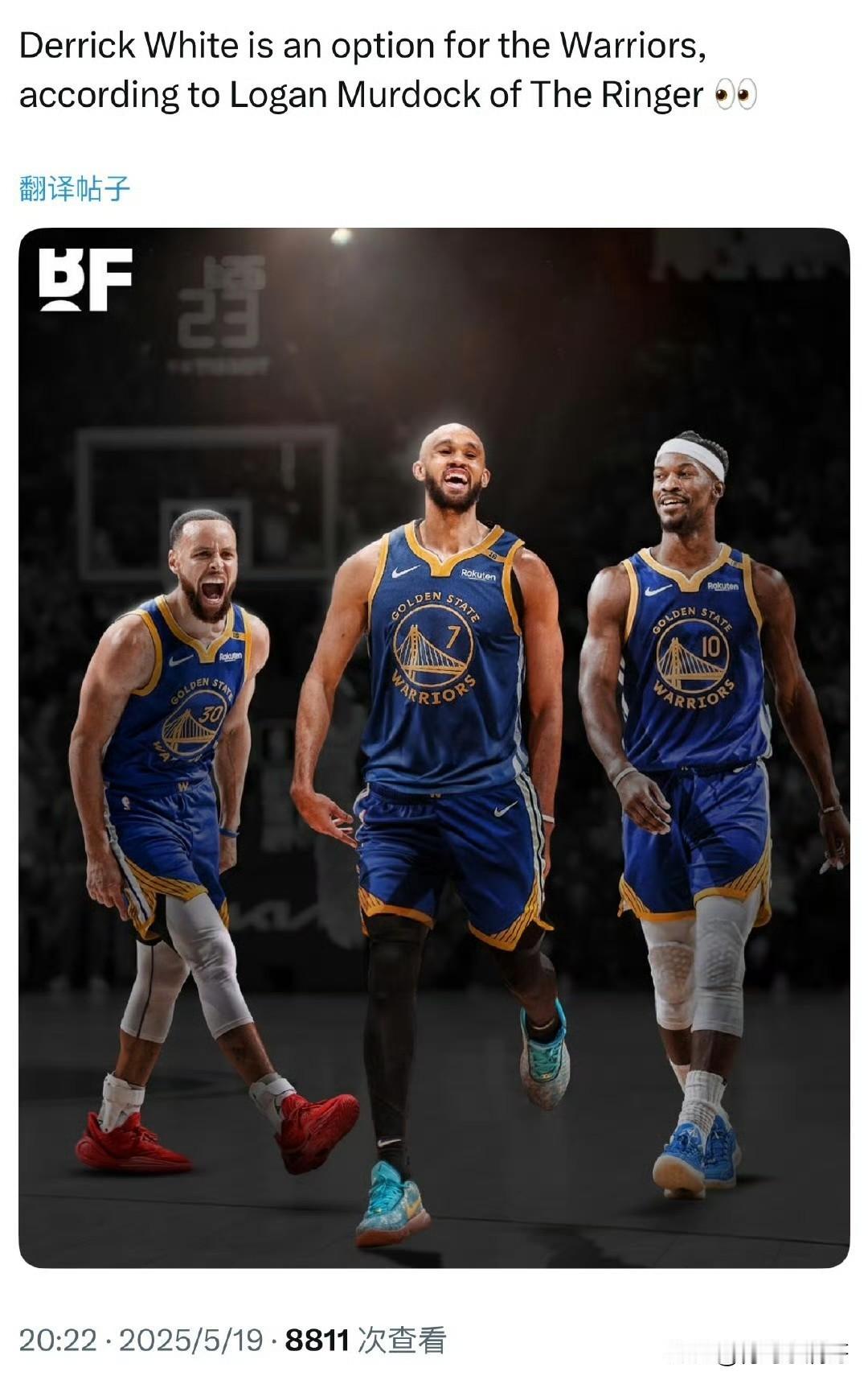 野心不小啊！！！专家建议勇士休赛期考虑德里克-怀特！

现在的NBA球队中感觉没