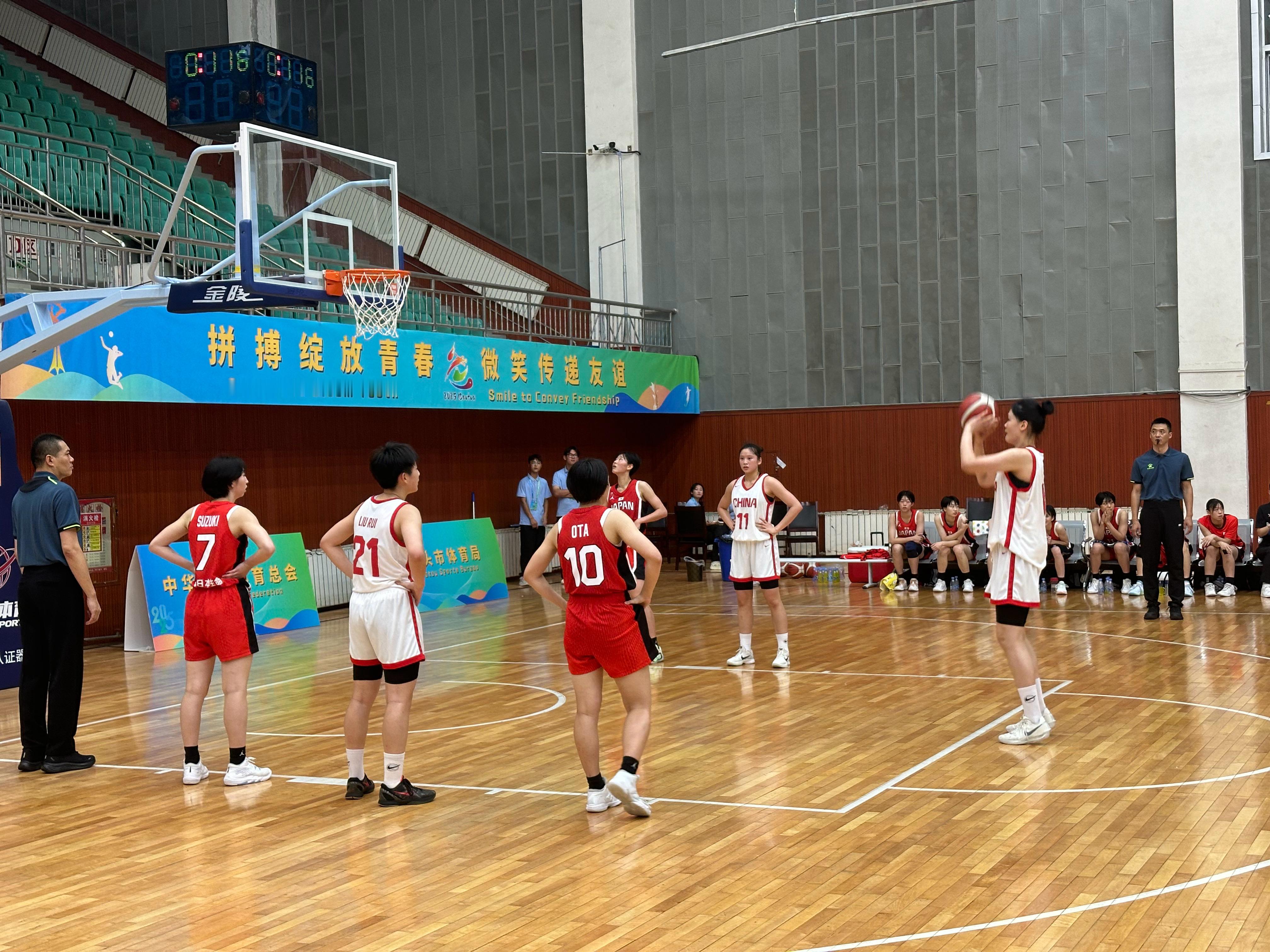 【中国U16女篮收获中日韩青少年运动会亚军】在刚刚结束的中日韩青少年运动会 中，