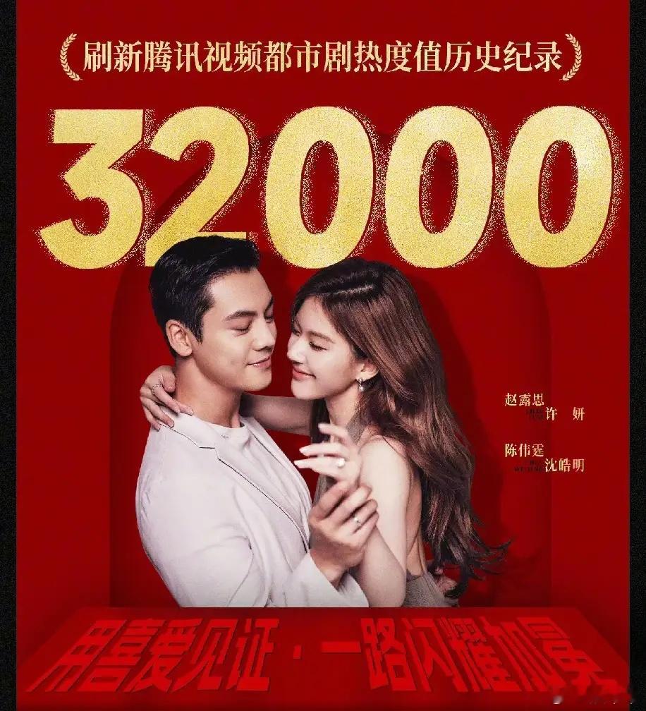 开播一个星期，这部彻底爆了《许我耀眼》热度破32000打破《玫瑰的故事》创下的最