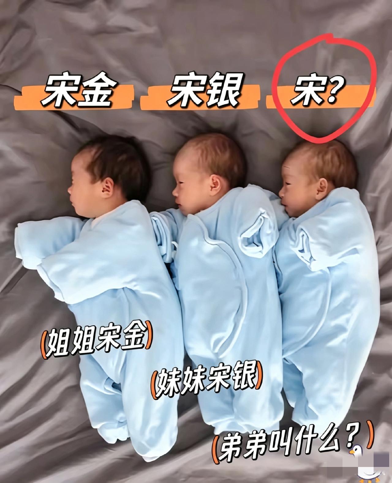 姐姐叫宋金，妹妹叫宋银，弟弟叫什么名字合适呢？请高手帮忙取名！