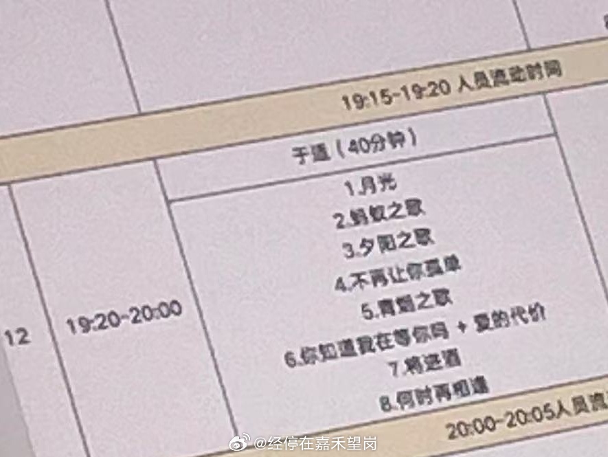 于适首次音乐节歌单 从荧幕到舞台，这个男人开挂了！原创+经典翻唱，歌单堪比专业歌