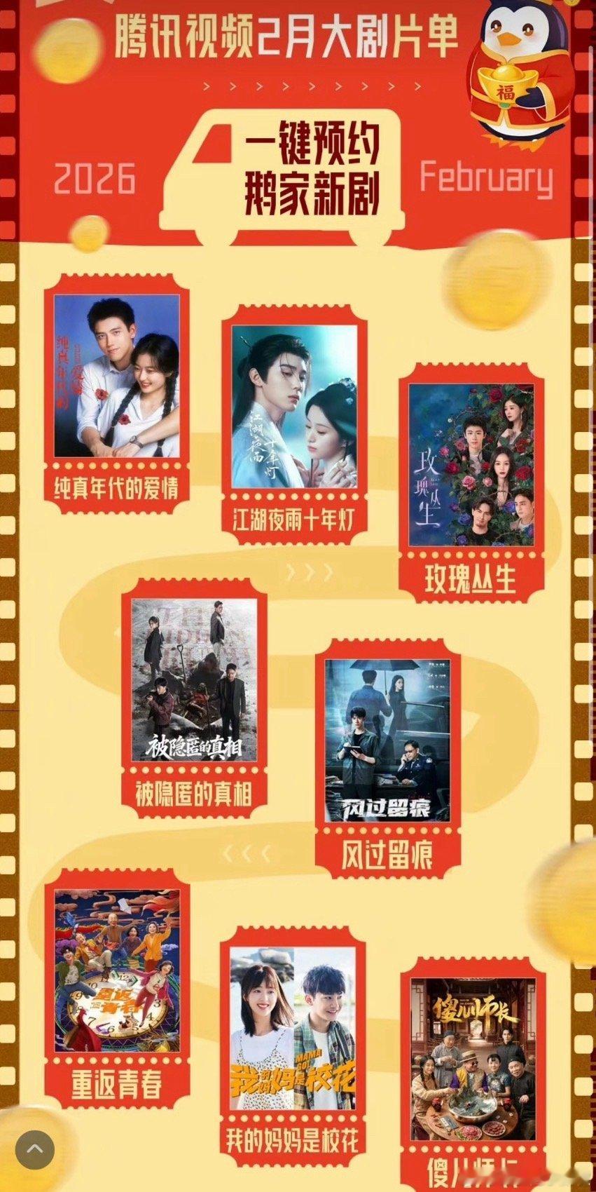 🐧二月片单，真的没有《冰湖重生》 