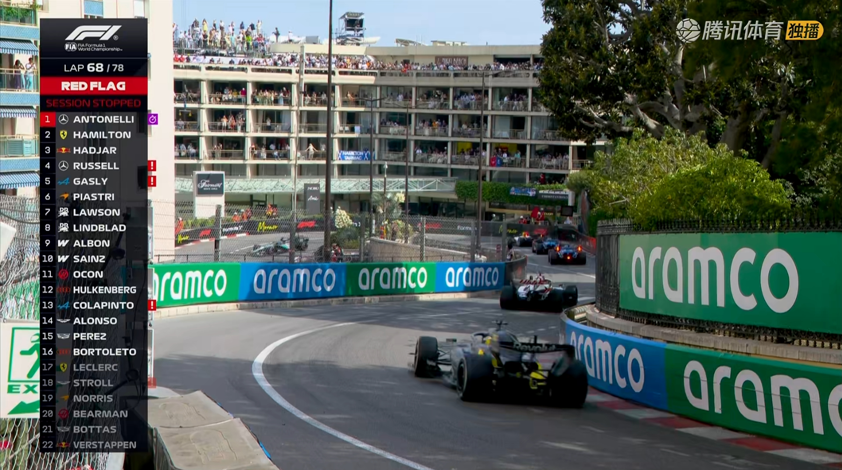 啊红旗了！F12026F1摩纳哥大奖赛