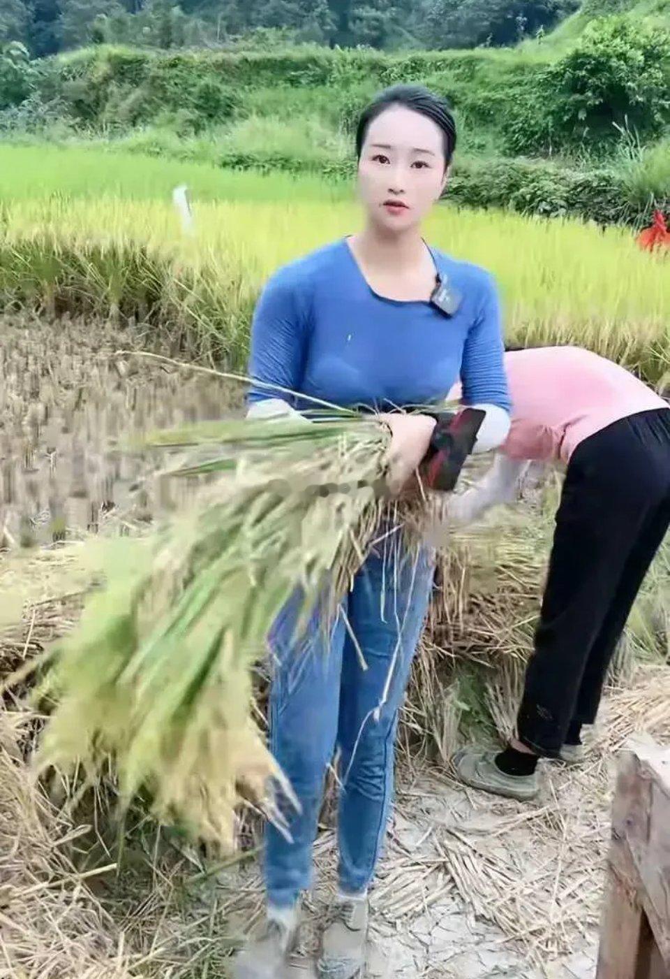 真农民和网红拍照作秀，还是有很大区别的。 ​​​