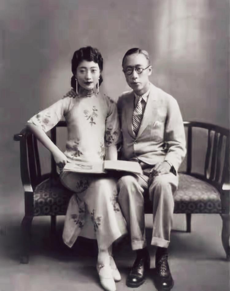 溥仪和婉容的历史影像，中国最后一位皇帝和皇后…
