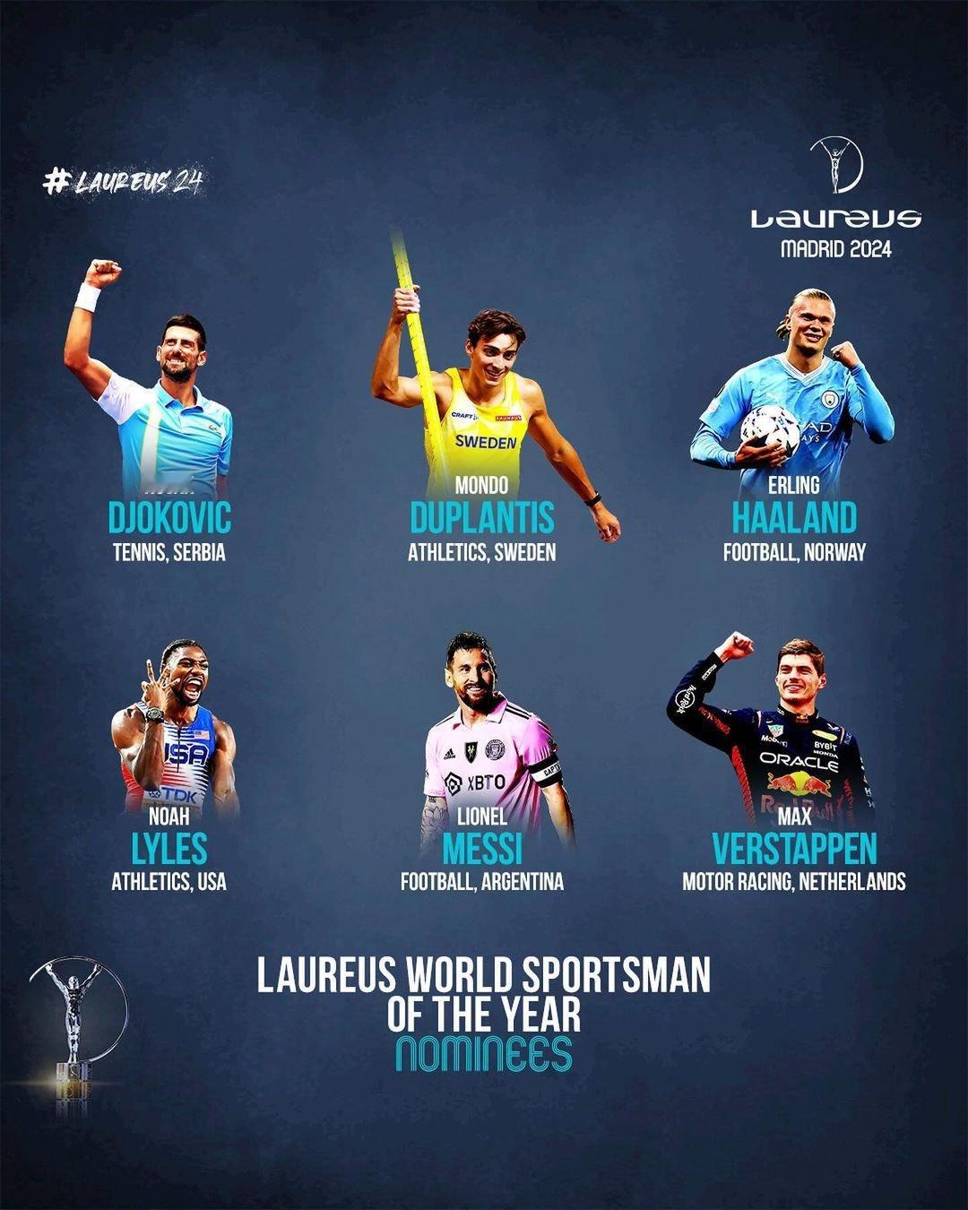 梅西获劳伦斯年度最佳男运动员提名！#梅西获劳伦斯年度最佳男运动员提名# #梅西社