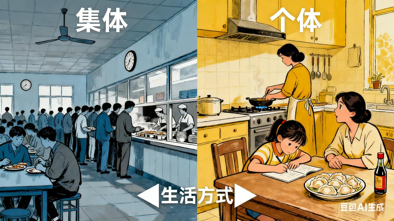 单干就好比自己在家做饭，集体化就好比吃食堂。你觉得自己做饭好还是吃食堂更好呢？