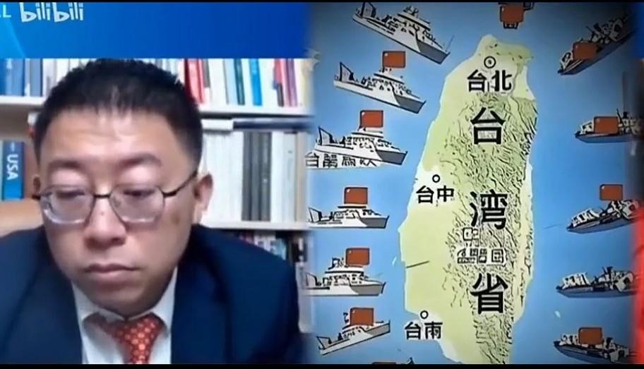 主持人问：如果两岸发生物理统一，台湾那些伤残、阵亡士兵，谁来负责？
沈逸：好办呀