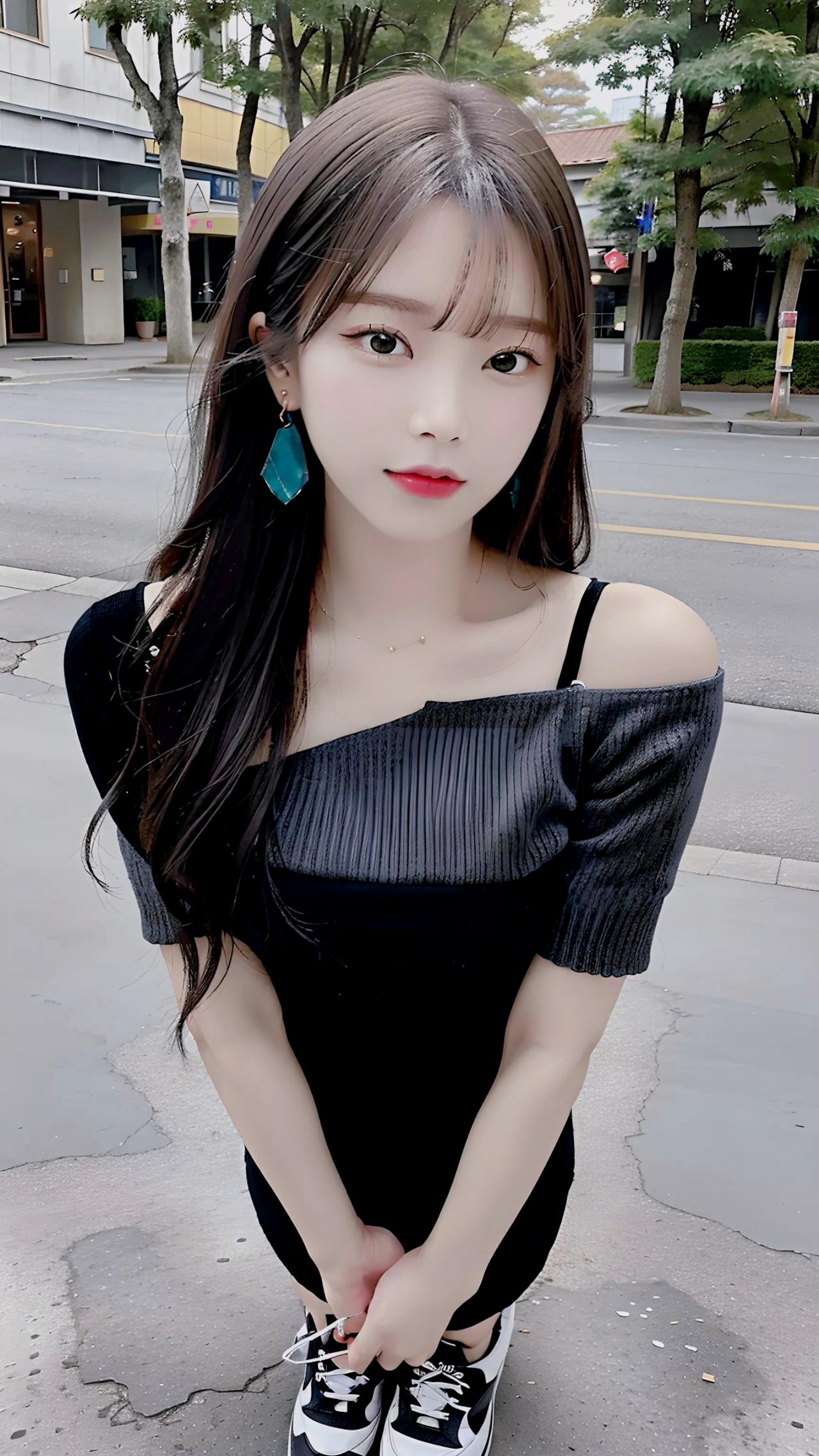 图文伙伴计划 这位漂亮小姐姐，长得美美哒，穿着时尚洋气，笑容甜美迷人。在人群中眼