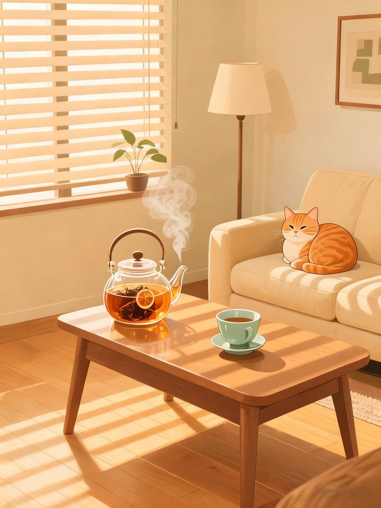 冬日里的热乎小确幸

晨雾裹着寒意漫进窗棂时，我总爱煮一壶陈皮普洱。茶烟袅袅中，