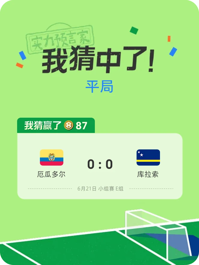 这场赛事我猜中了!
