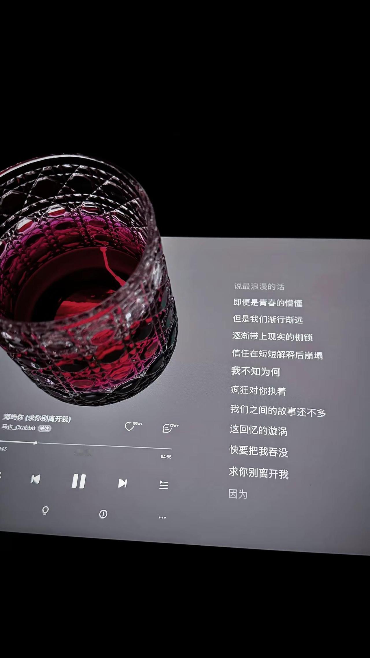 倒一杯酒，把节奏放慢，人生不用总清醒，偶尔微醺刚刚好