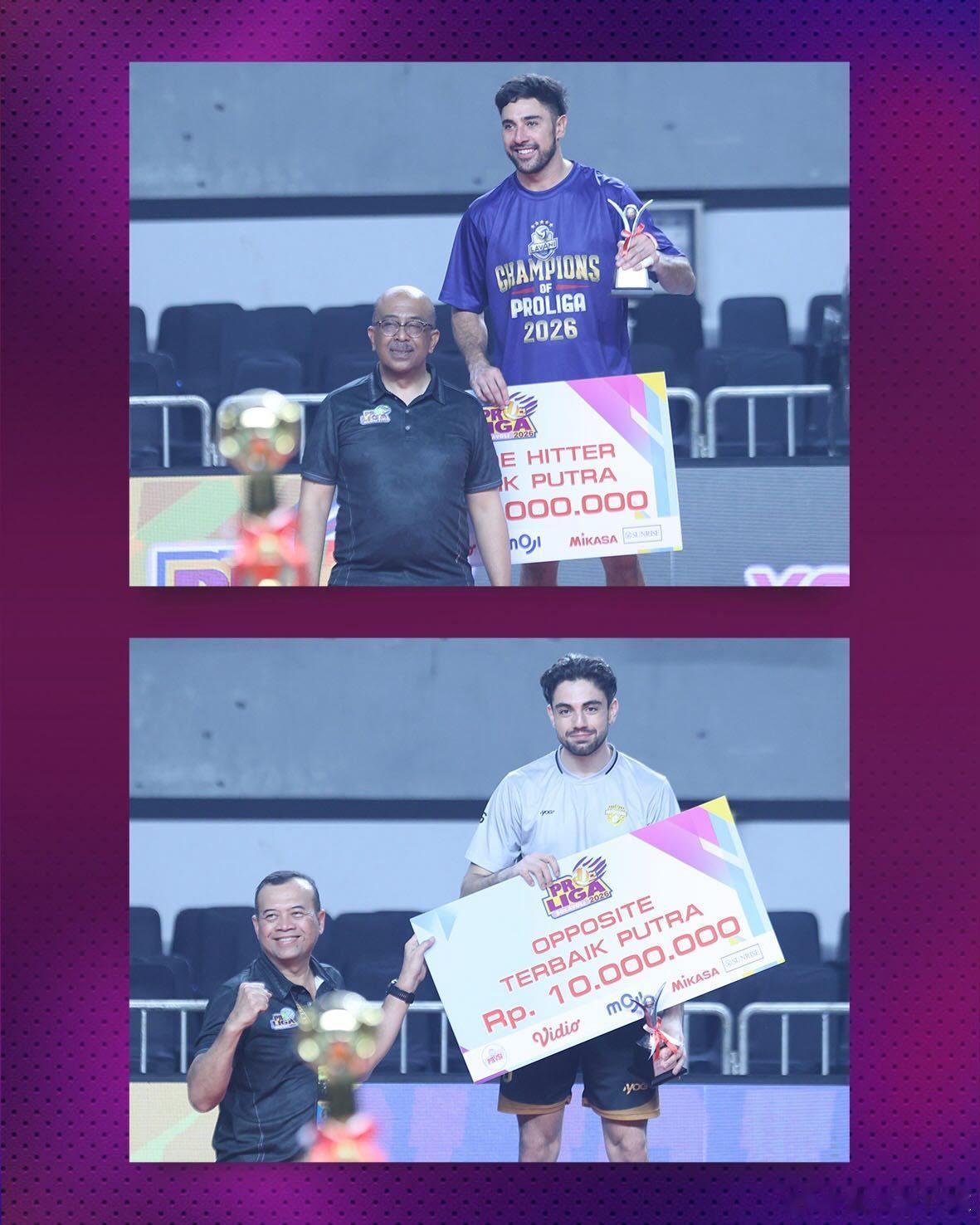 国际排坛动态 昨晚的印尼联赛颁奖礼，沃隆科娃和萨拉斯囊括了女排最佳主攻，桑德尔和