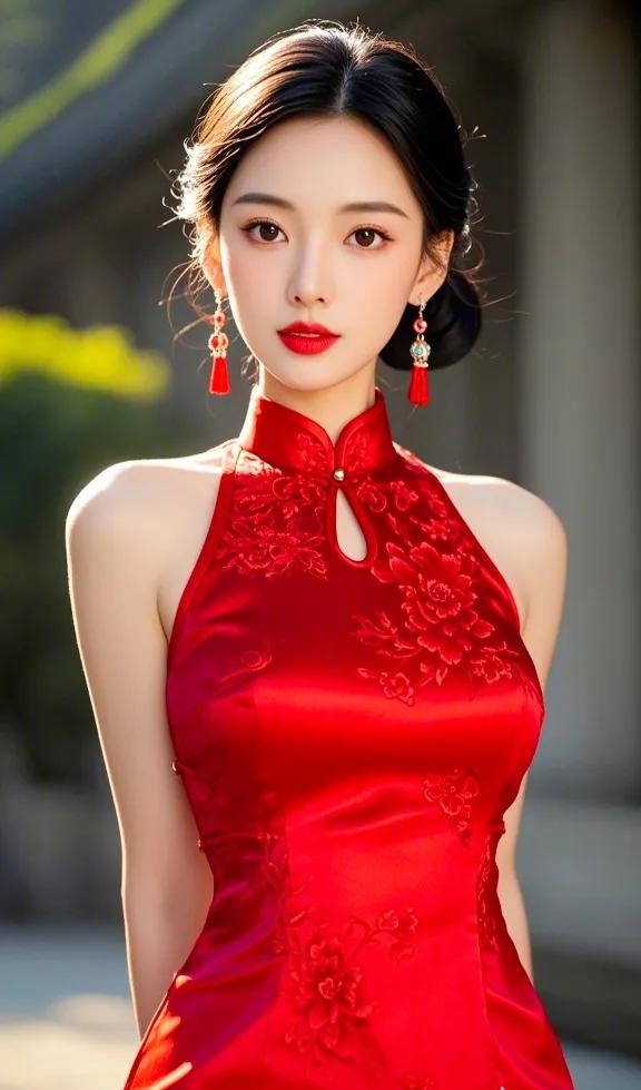 时尚旗袍  #一组美女照😜# #女神图来袭# #人像美图欣赏# #分享绝世佳人