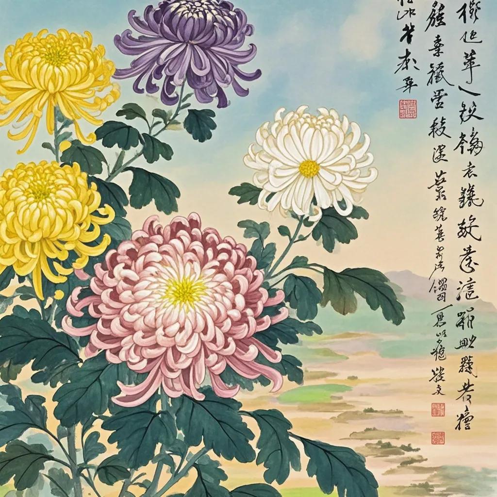 《秋菊赋》
 
菊之盛者，独爱于秋。秋华之美，菊香幽幽。
 
天地转凉，百卉渐休