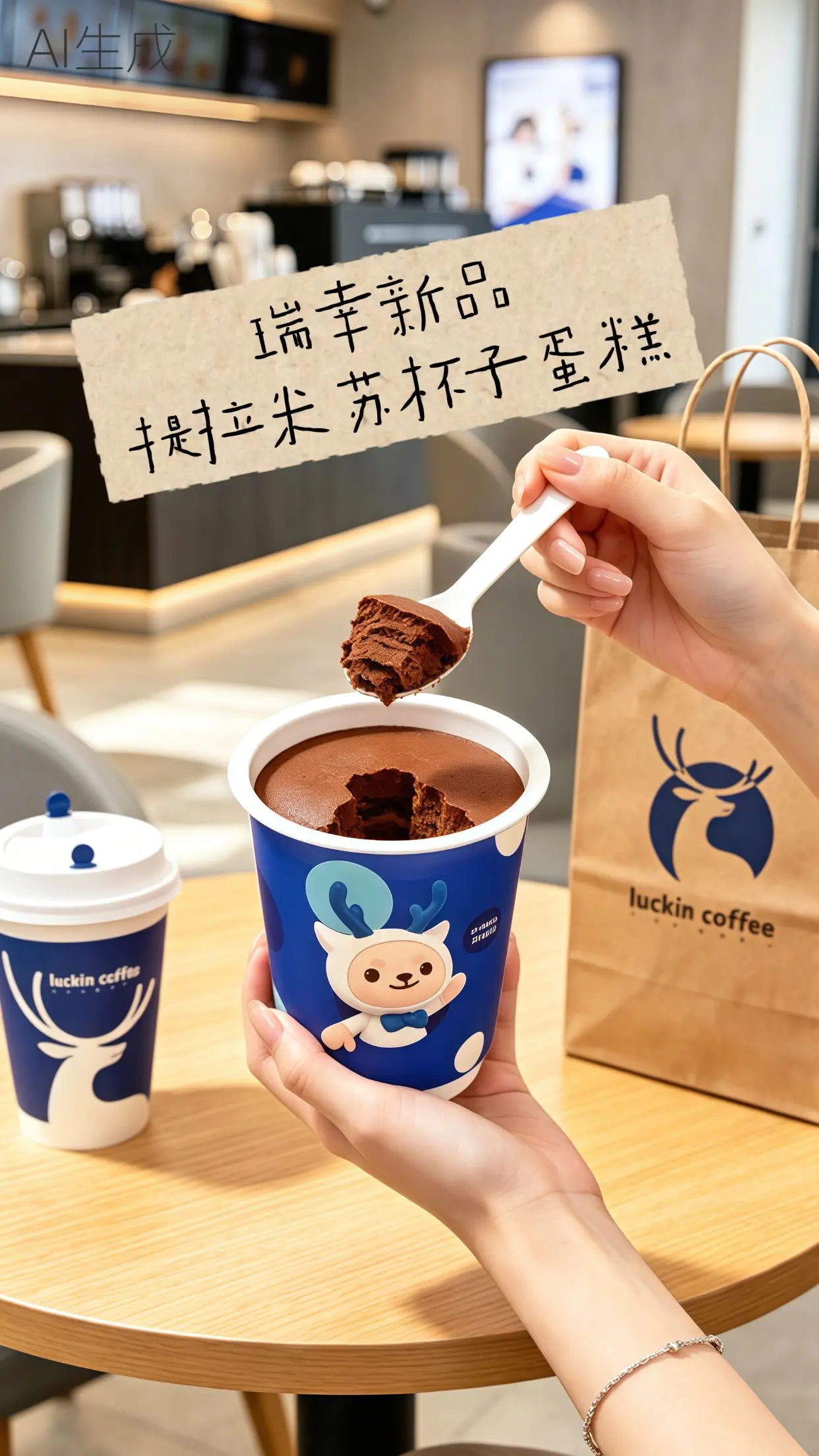 瑞幸蛋糕 提拉米苏杯子蛋糕
