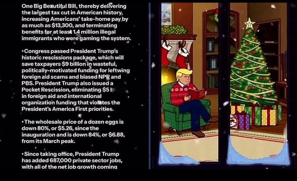 🏛️ 白宫盘点2025年特朗普政府的亮眼成就🎶✨”
[吃瓜群众]“一项宏大而