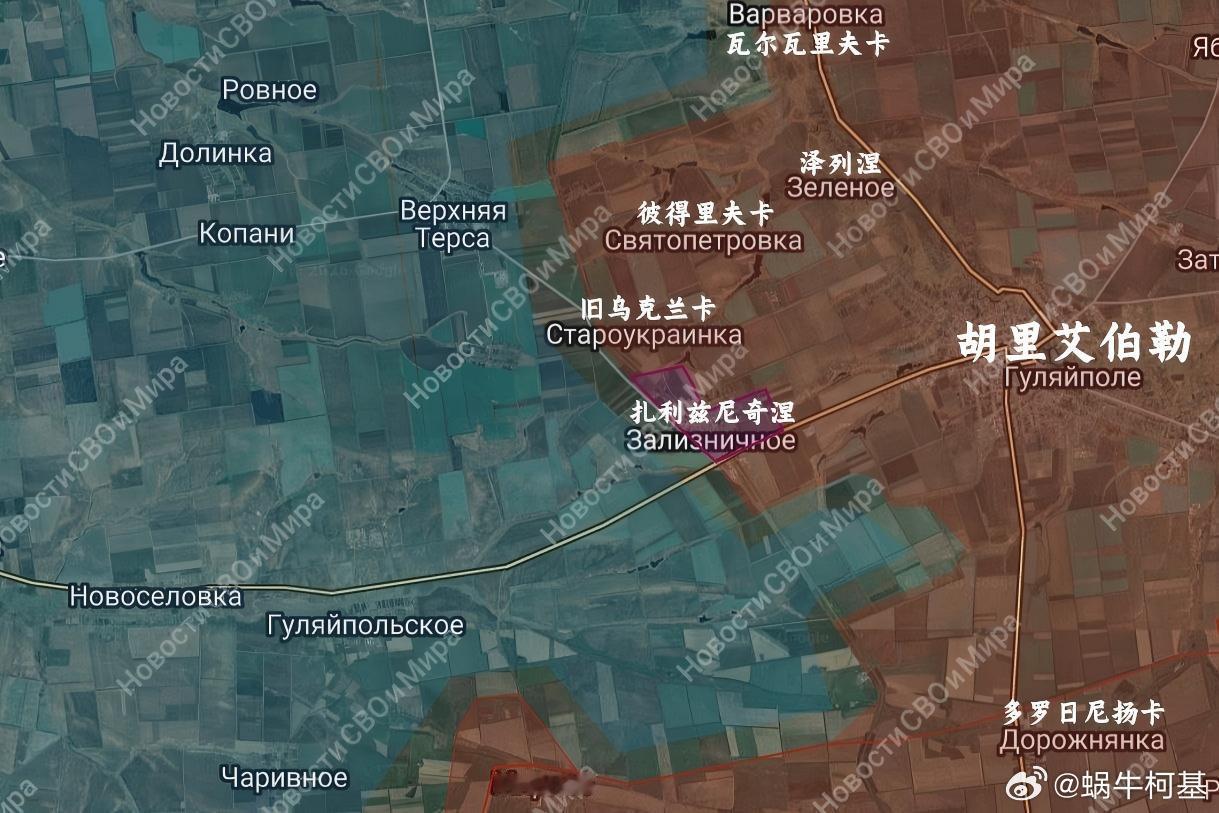 在乌军反攻的局势下，东方快车解放了扎利兹尼奇涅来源：DIVGEN 🚩 Карт