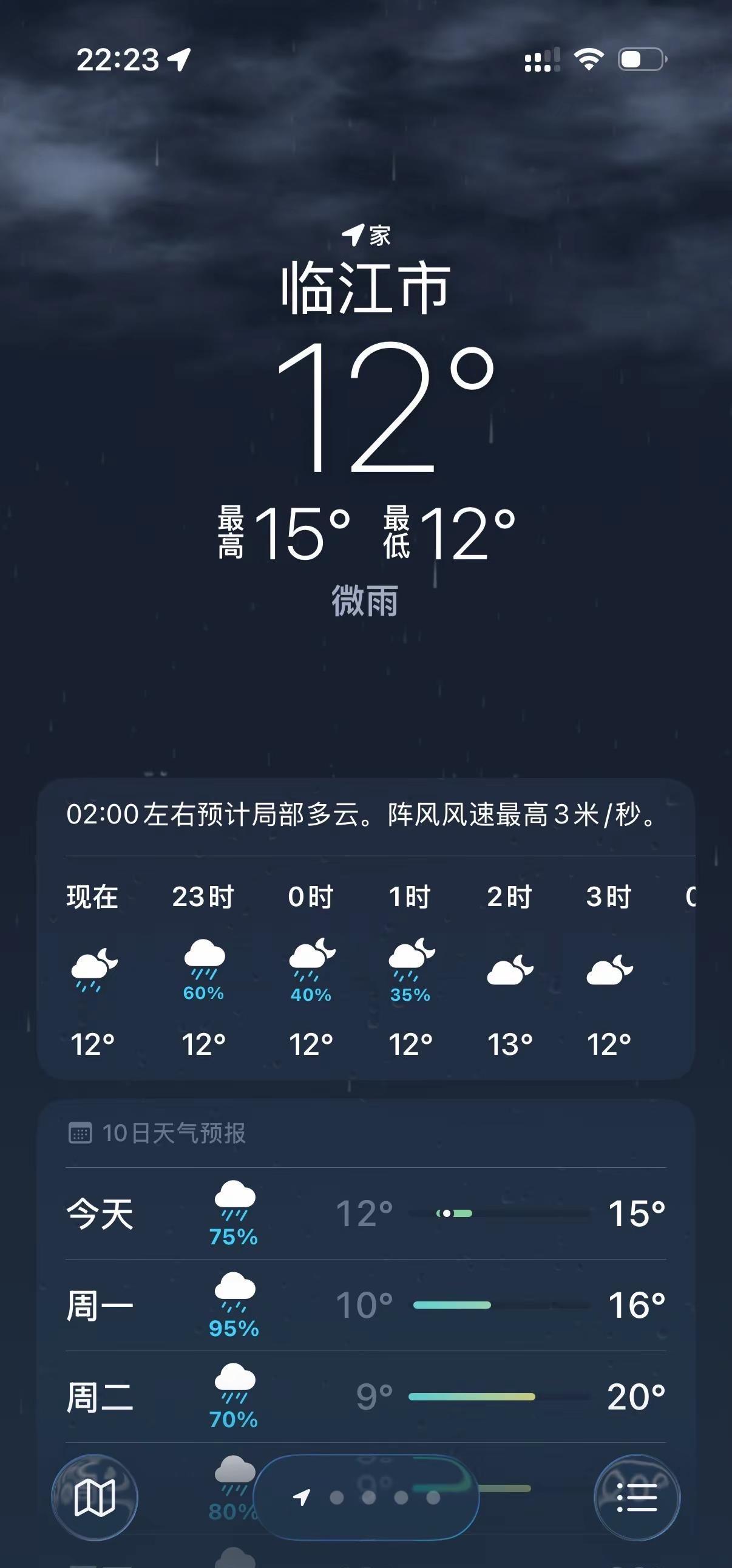 这几天在东北老凉快了，有要避暑的南方朋友可以来了😂😂😂今天天气详情 实时天