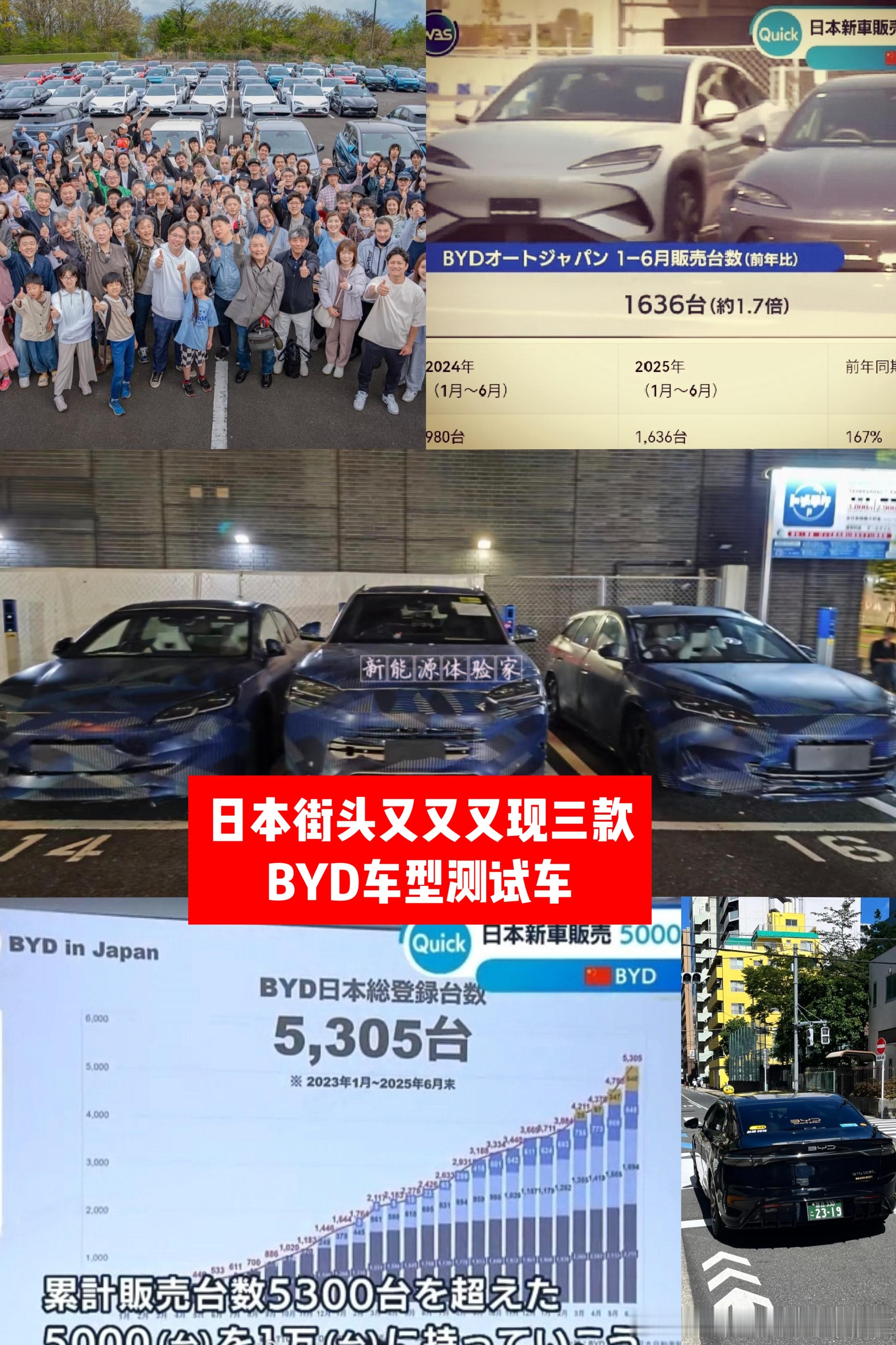2025年6月， BYD 在日本的月度新车注册数达到512台，连续两个月刷新历史
