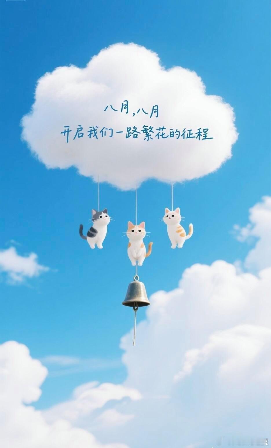 八月晴空万里，愿前路一路繁花相伴～ 