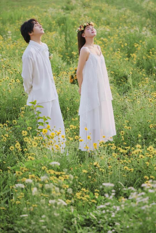 武汉婚纱照｜田园诗意，花海与自然的邂逅