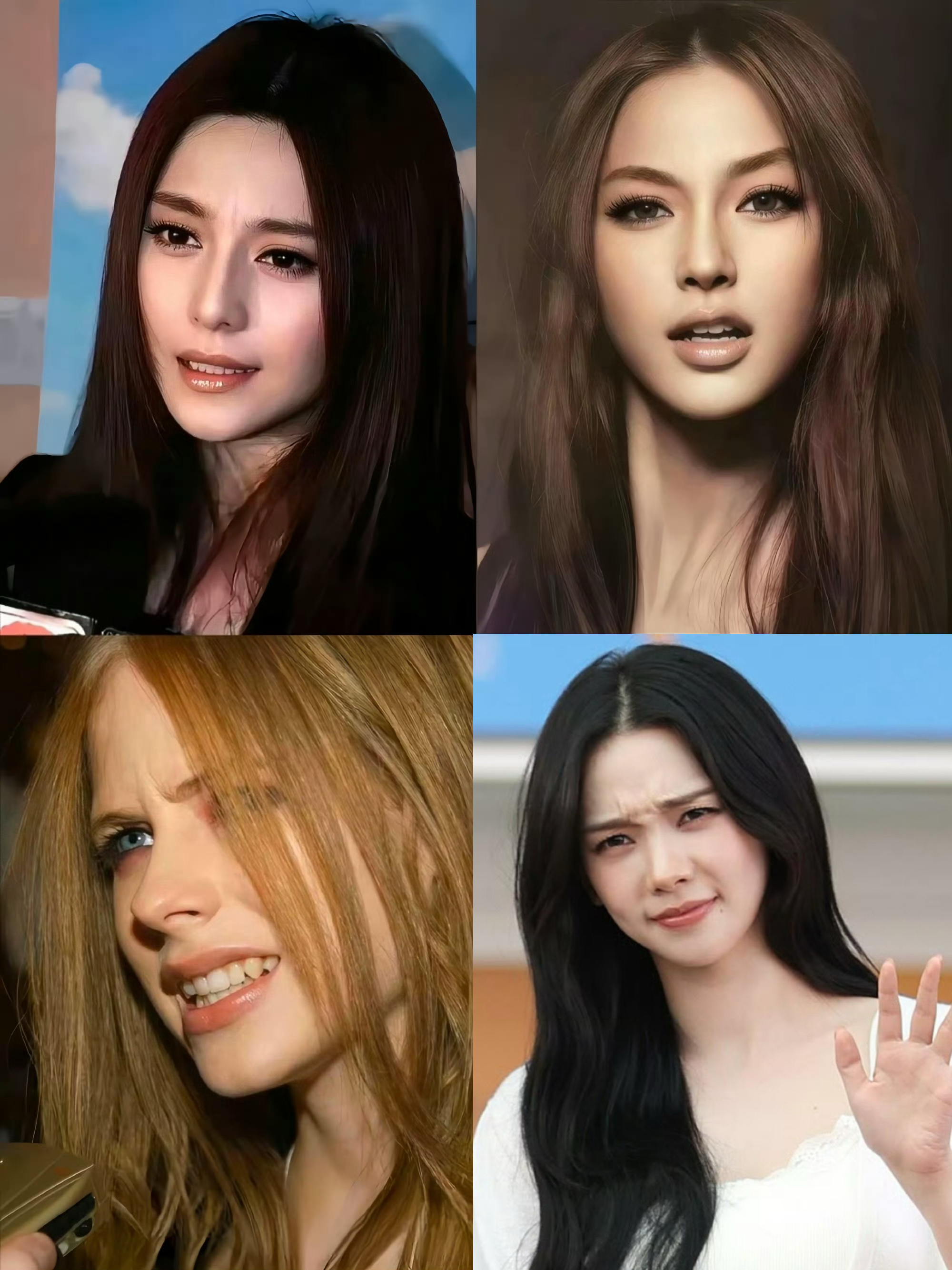 内娱欧美和韩国的美人嗔怒对比韩国女团成员柳智敏赢面很大 