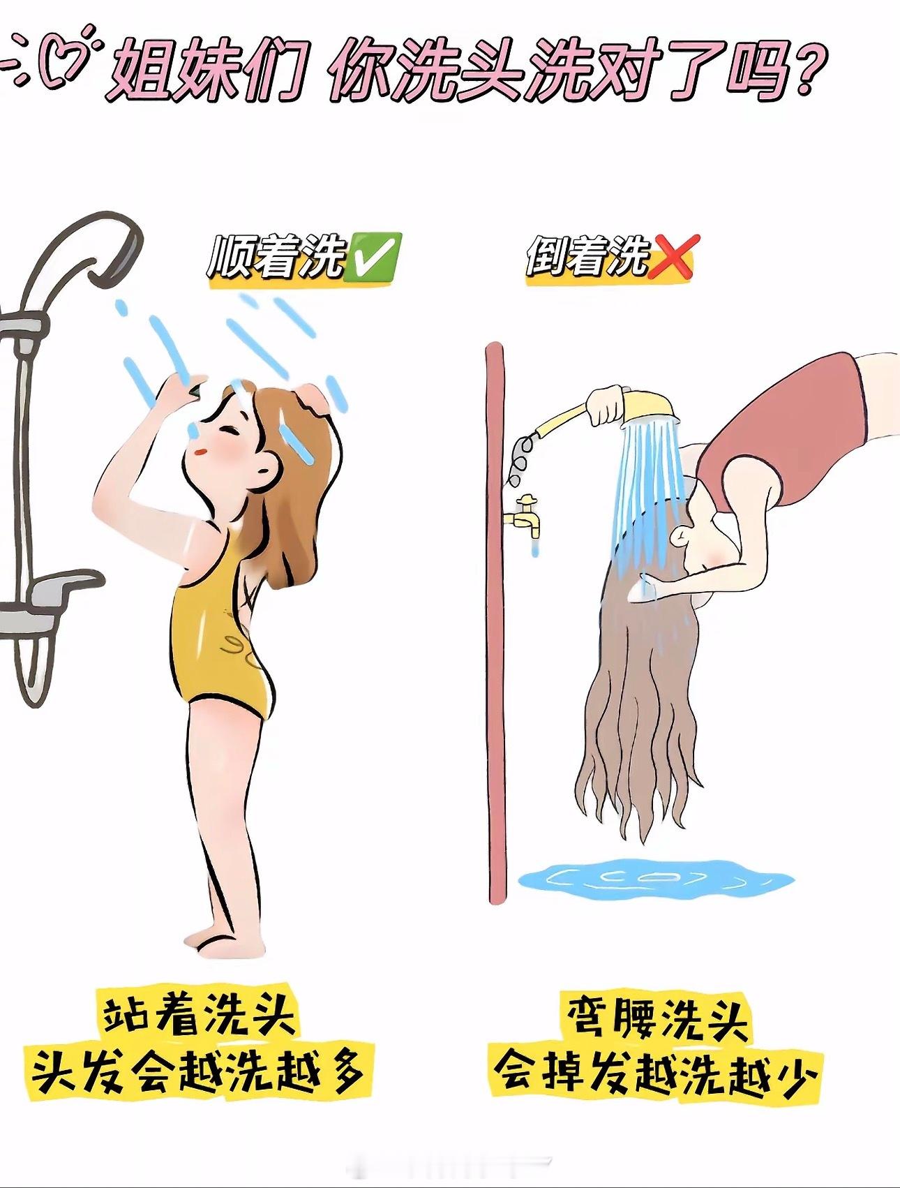 建议洗澡时不要总弯腰洗头我一直都是倒着洗、而且我是怎么做到这些坏习惯我都占的每一