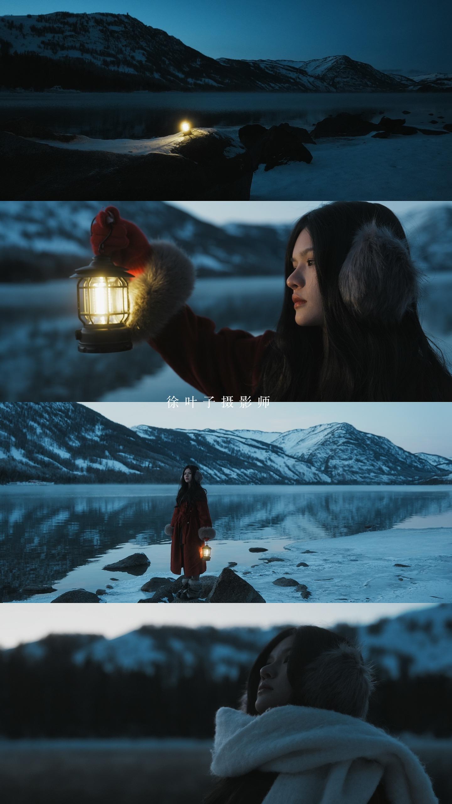 旅拍日常/在喀纳斯湖的蓝调拍下了权游女王。