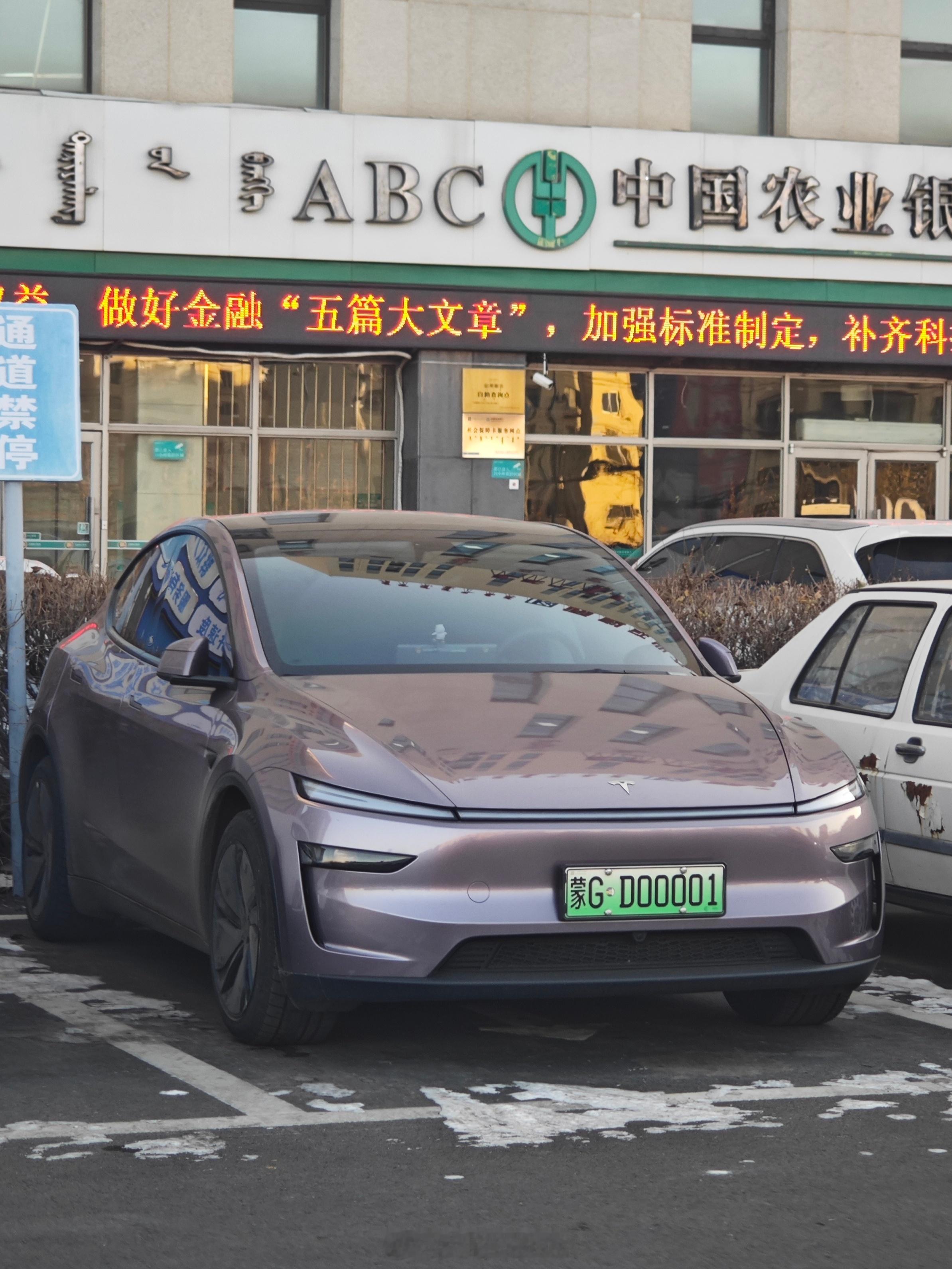 两个蒙G纯电绿牌靓号都在modely身上  通辽