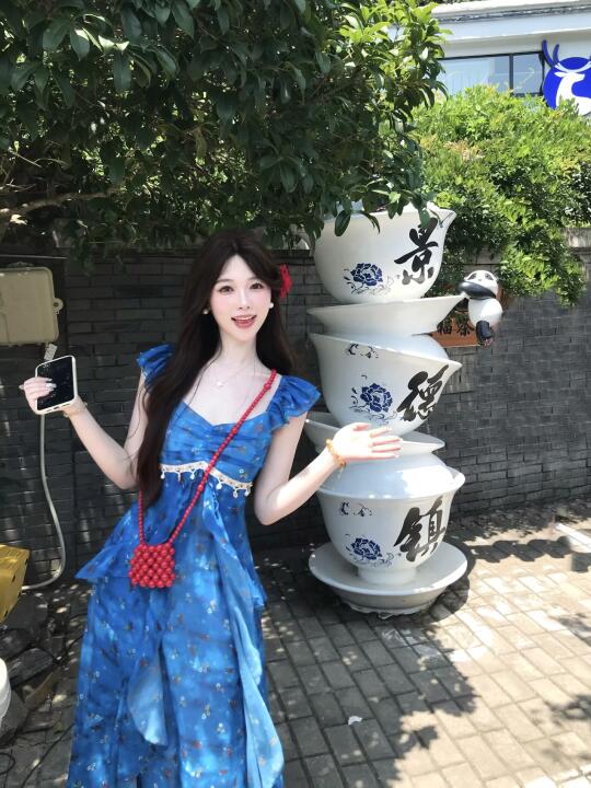 🦋景德镇｜用蓝色裙子降温！