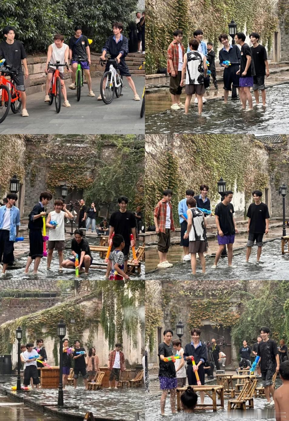 向往的生活8 乌镇郊游录制路透赵小童  罗一舟  何炅  彭昱畅  张子枫  吴