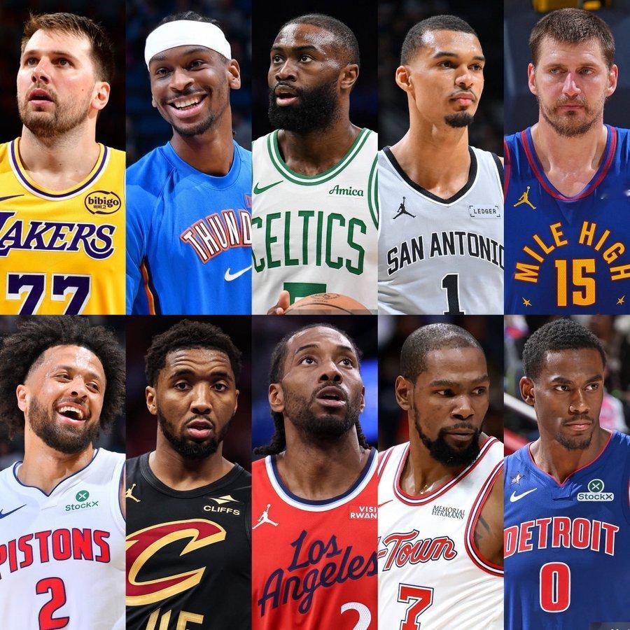 截至目前的NBA最佳阵容一阵与二阵（当前预测/实时排行） 