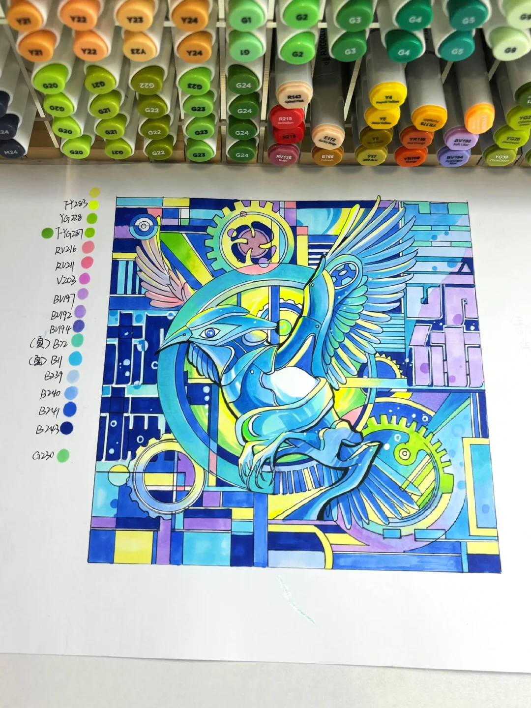 南师大视传考研24手绘真题—生命体与机器