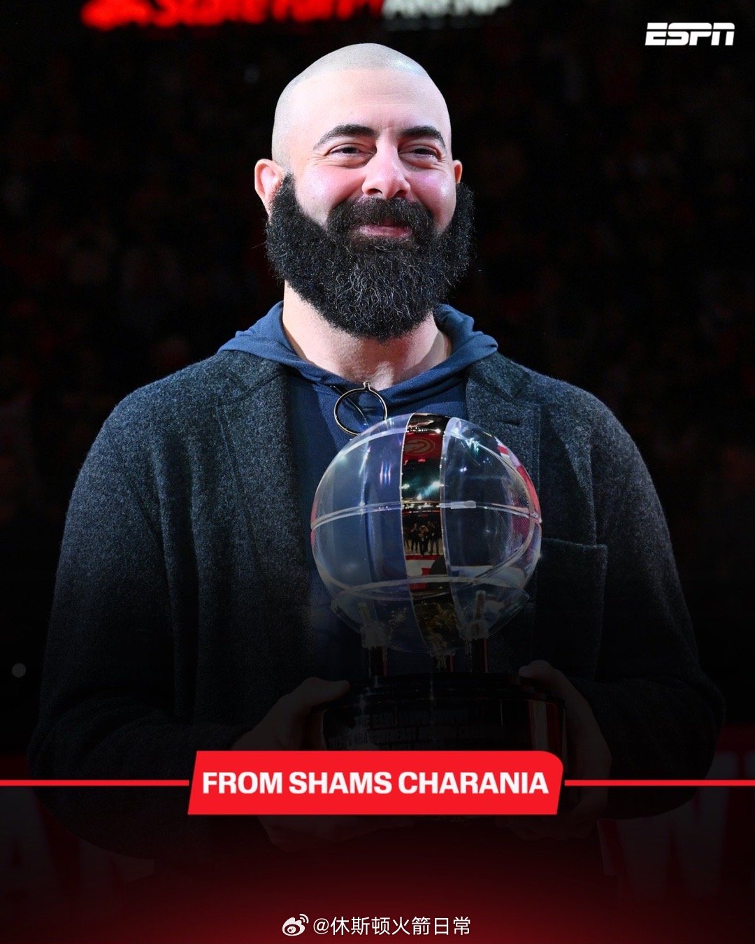 Shams：老鹰队将与总经理昂西·萨利赫签订一份长期合同续约，并提拔他担任篮球运