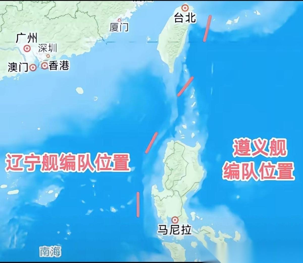 美菲在吕宋岛演“夺岛”，突然发现解放军从天而降，不请自来。吕宋岛以东解放军海军的