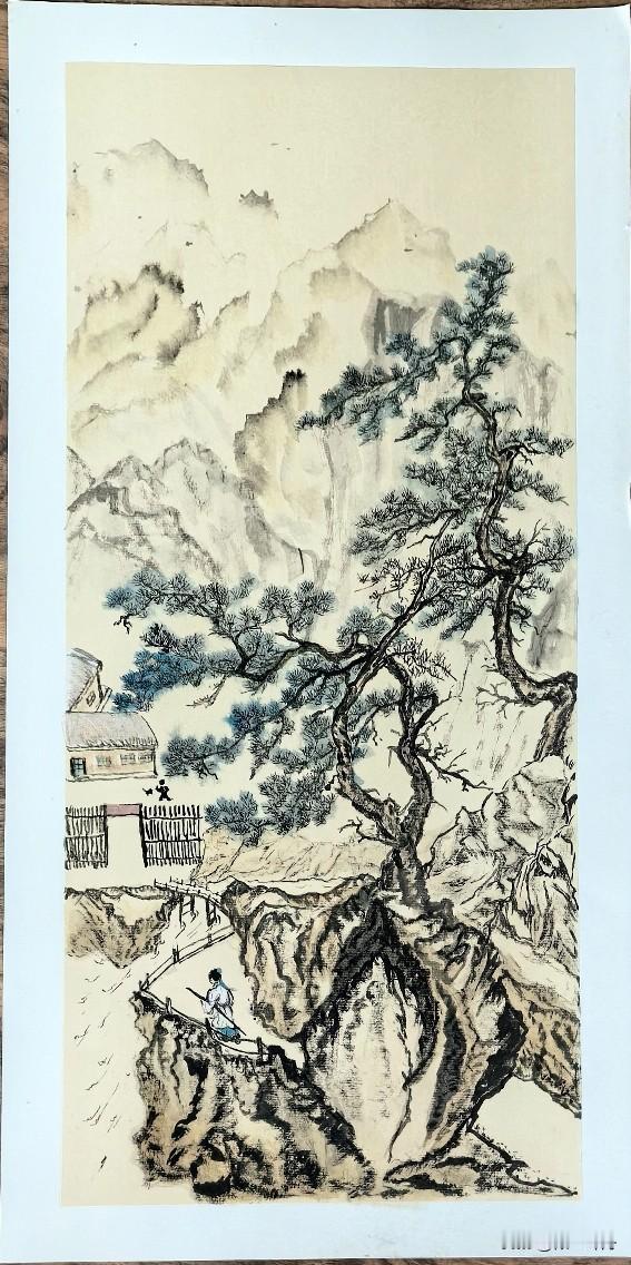 笔墨间的心灵秘境（临一副宋文人画）
 
        当俗事如潮涌来，将呼吸挤