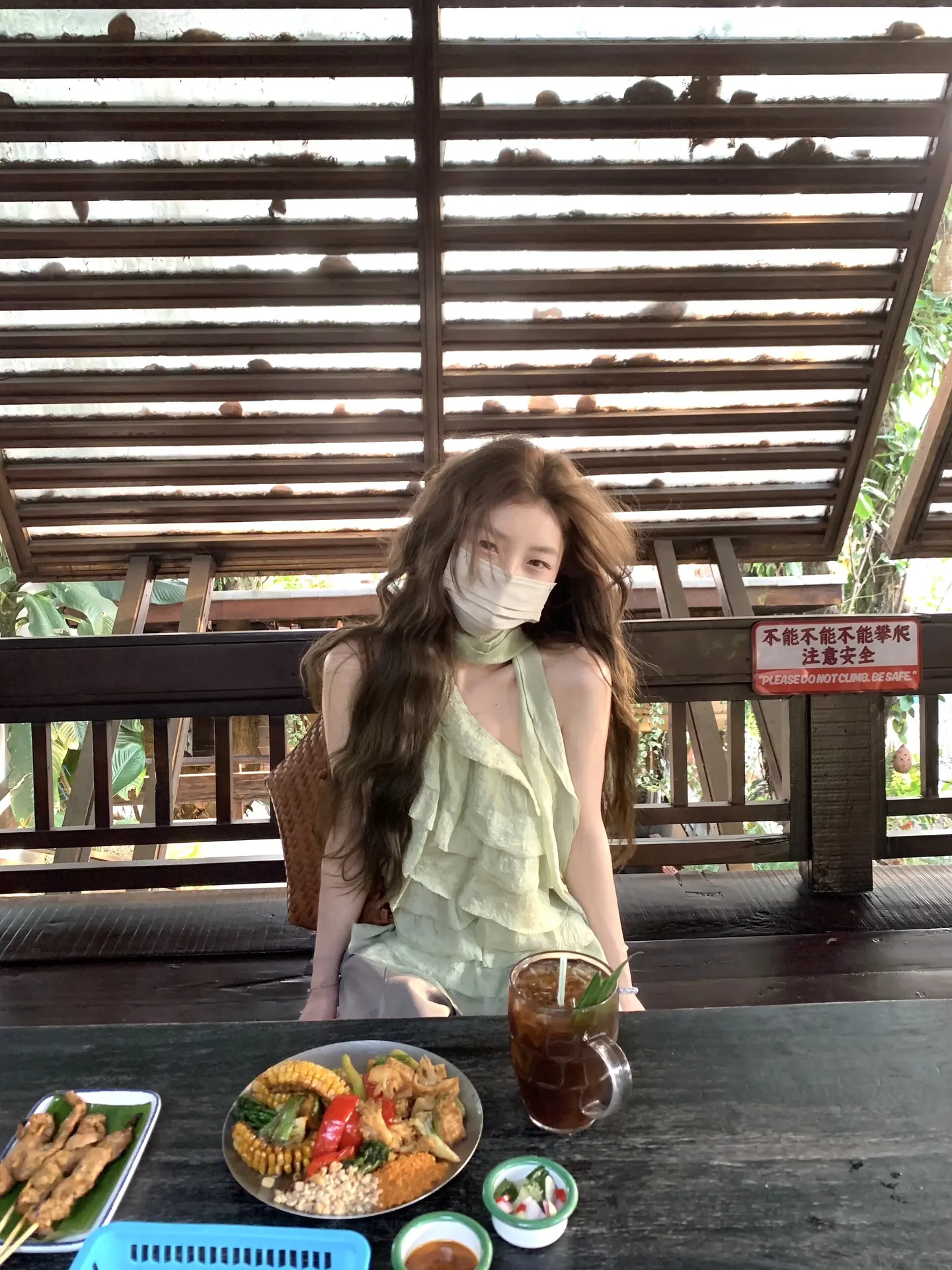 夏日穿搭 温柔风 少女感夏日ootd 薄荷曼波 氛围感