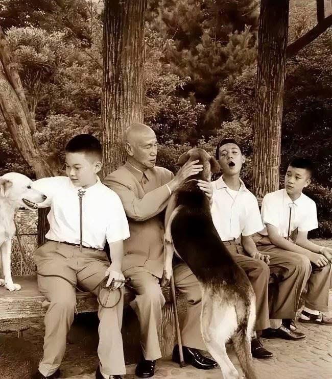 大家说得出下图小小蒋们的名字不？照片记录了老蒋与三小小蒋难得的休闲时光！此时老蒋