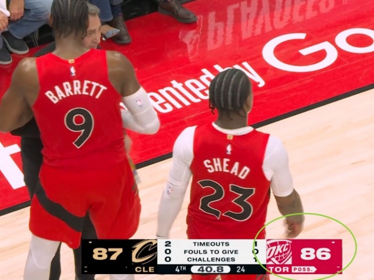 今日ESPN全美直播中，骑士的对手变成了雷霆队。 nba季后赛 骑士vs猛龙