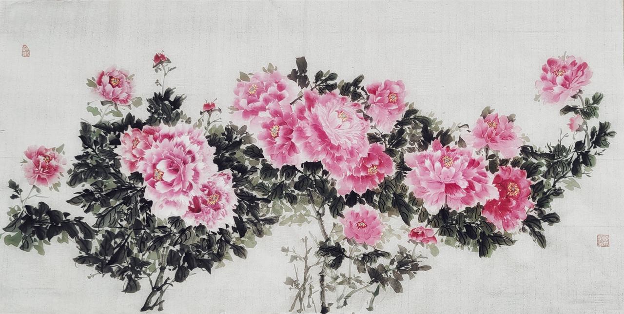 众英荟萃，繁花似锦；千姿百态，各领风骚。内容启发搜索 牡丹 国画牡丹 国画写意牡