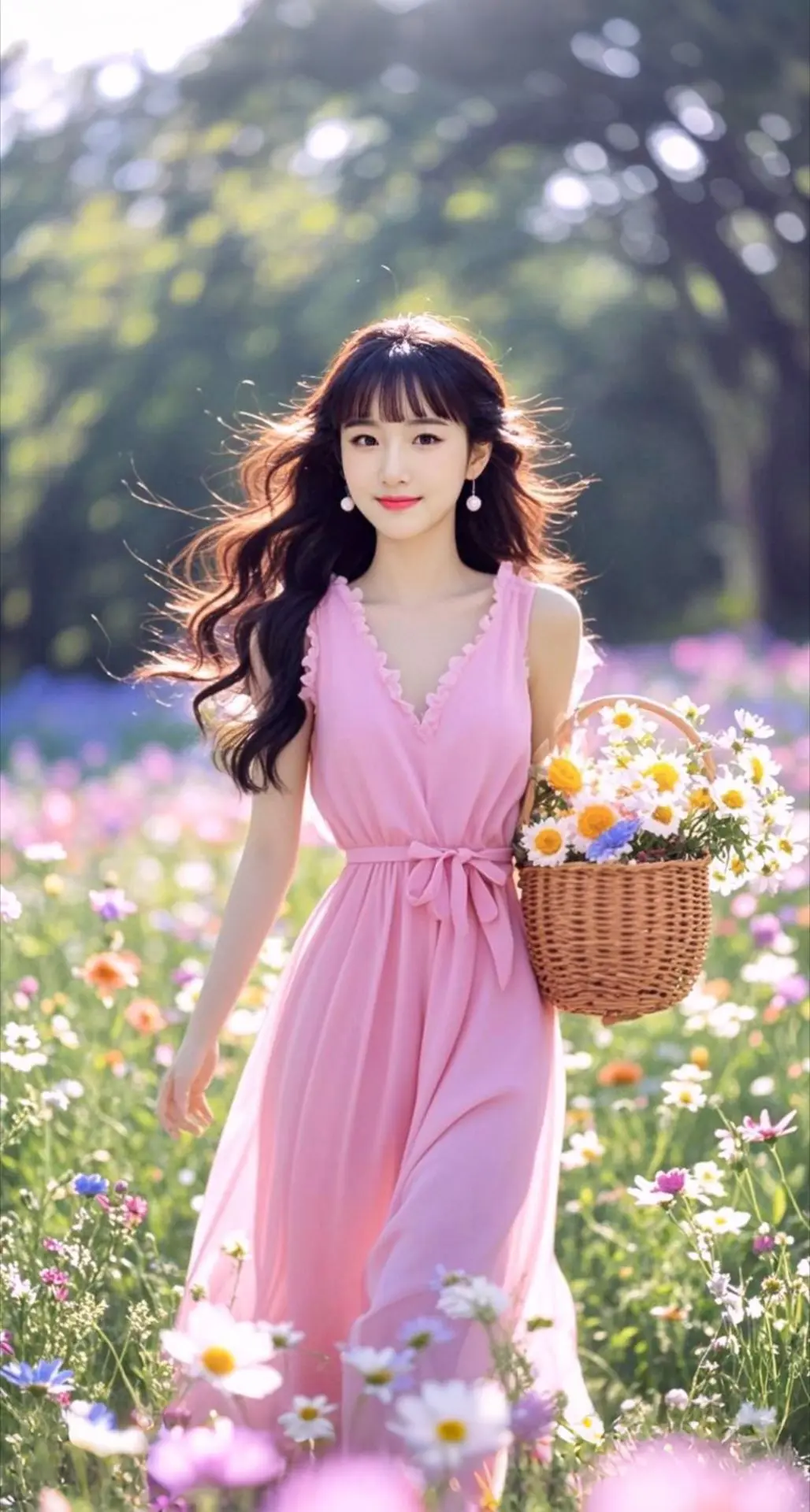 AI扩图 AI夏野粉裳