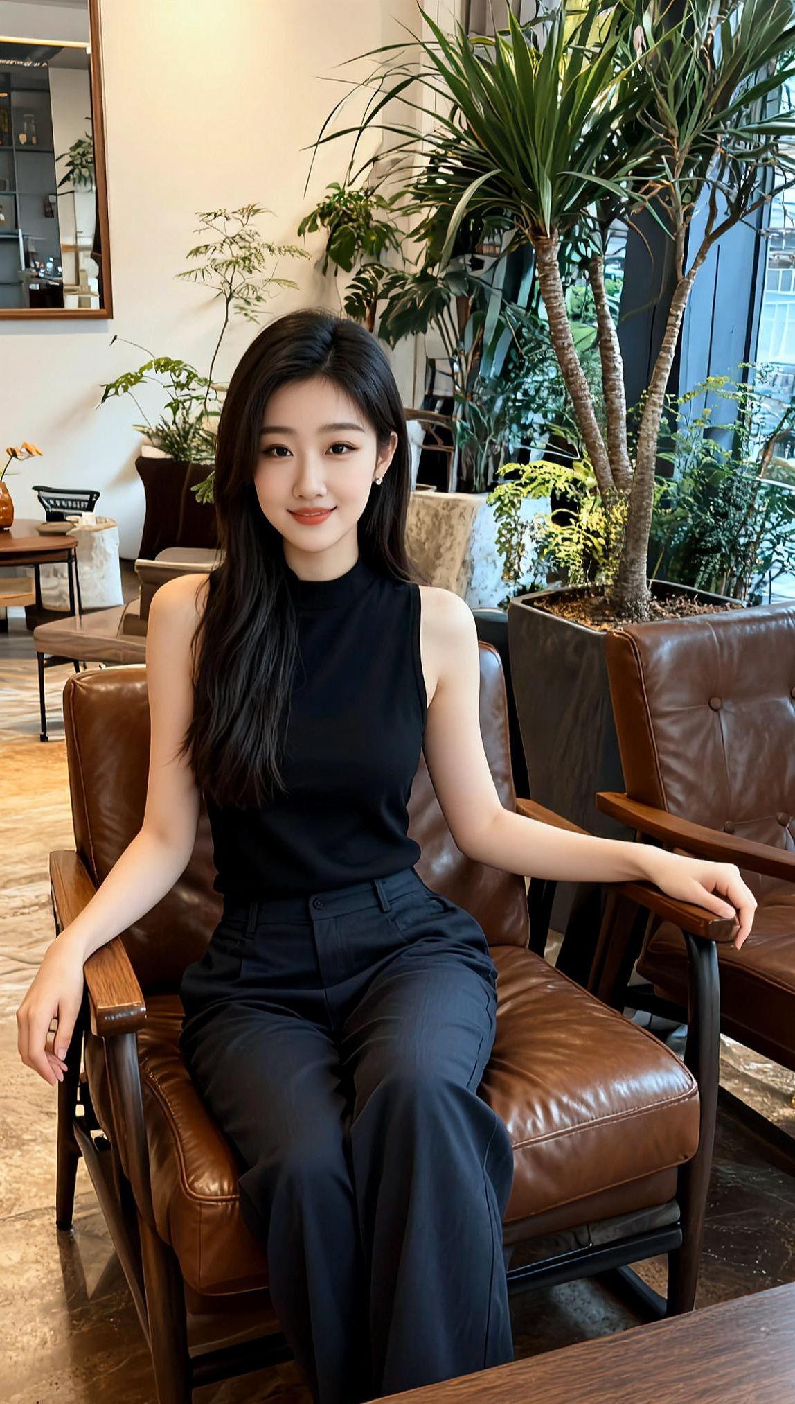 AI沙发休闲照  抖音ai创作