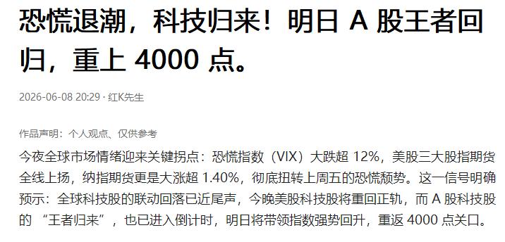 4000点！
昨晚20：30的观点，
希望收盘价兑现3997-4007。