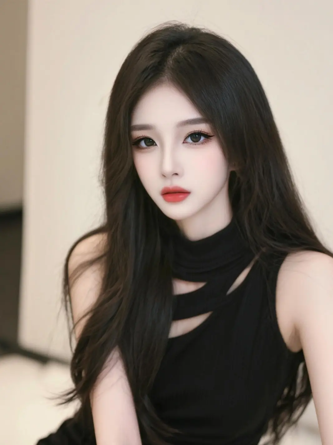 新手小白 大逃杀 动态图 高级感人像 修图前vs修图后