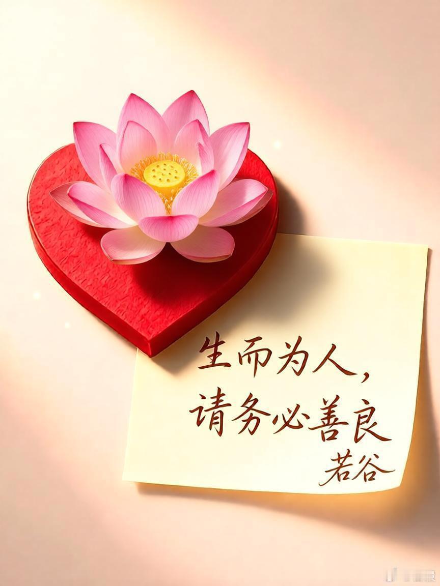 生而為人請務必善良荷花[超话]生活手记[超话] ​​​