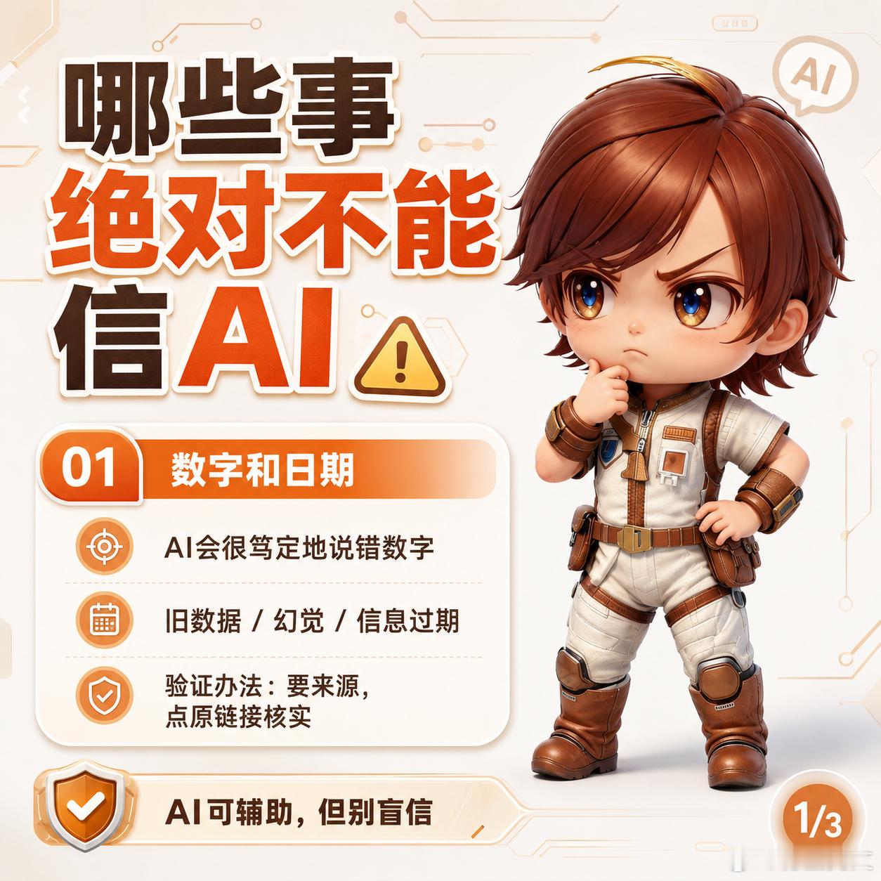 哪些事绝对不能信AIAI越来越聪明，但AI说的并不等于绝对正确。我踩过的坑可以归